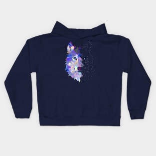 Wolf Abstract design Kids Hoodie